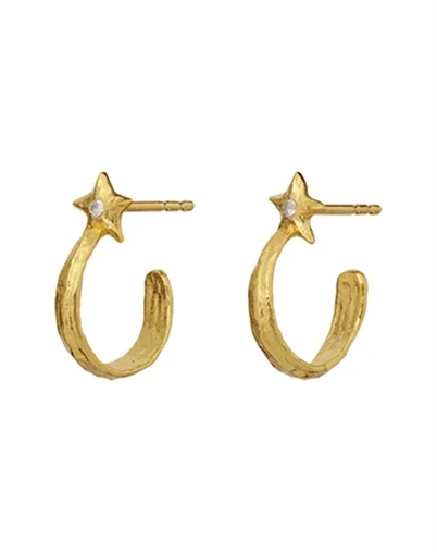 Maanesten - Winona Petite Øreringe - Guld